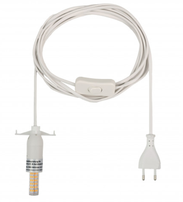 Kabel für Innensterne - mit LED, 4m