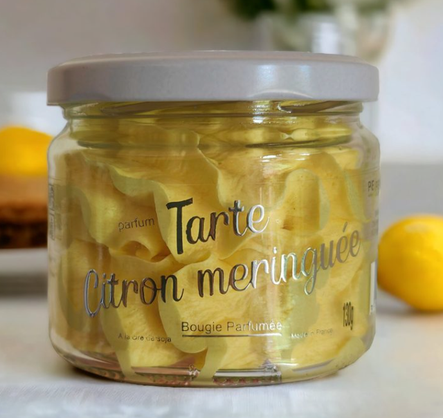 Bougie – Tarte au citron meringuée