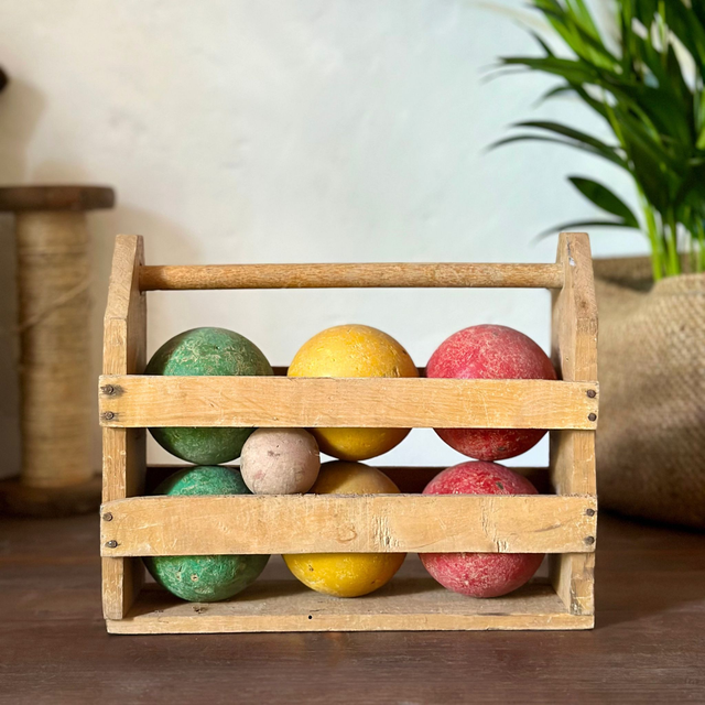 le jeu de pétanque en bois