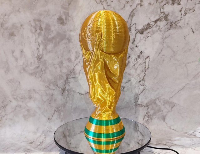 3D Printed Global Football Trophy Replica – Iconic Championship Display (4 Sizes Available), Football Trophy Replica Display, Collectibles 