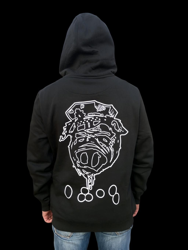 Vest zip ACAB illustration 