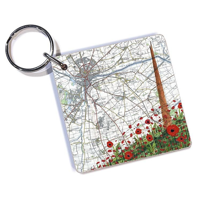 Poppies at the International Bomber Command key ring