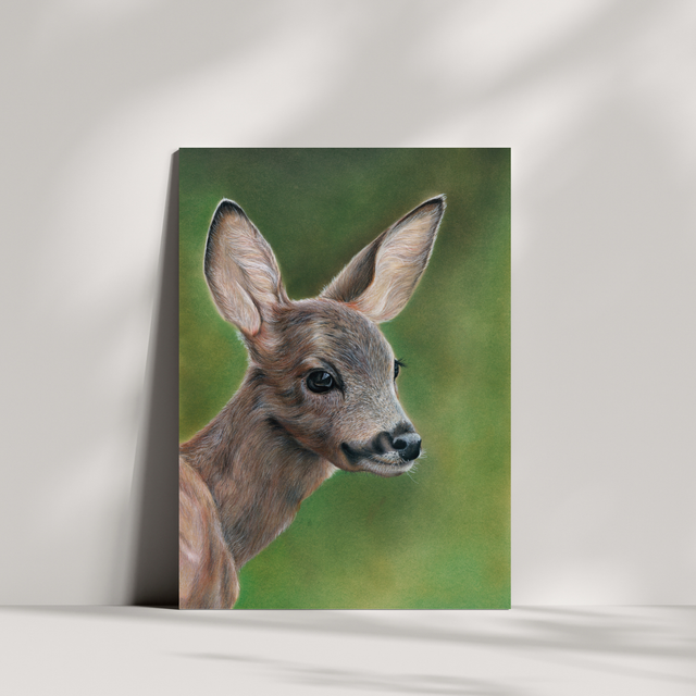 Cartes de voeux - Faon chevrette