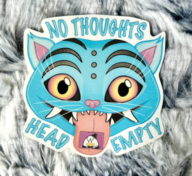 Derpy the Tiger (KPop Demon Hunters) No Thoughts, Head Empty Magnet