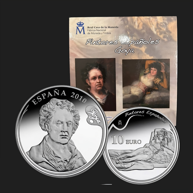 10€ - Francisco De Goya “Autorretrato De Goya Joven” y “La Maja Vestida”. 2010. Número 50