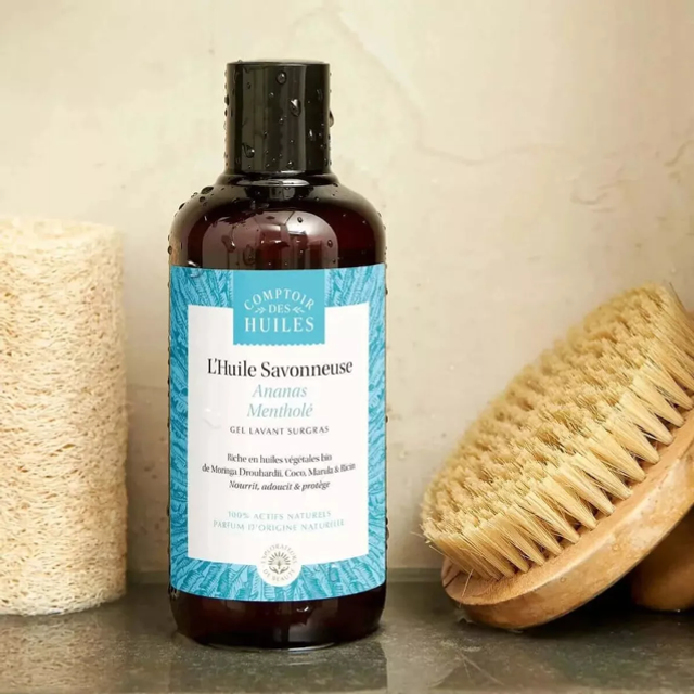 Huile de Douche Ananas Mentholé BIO 250 ml 