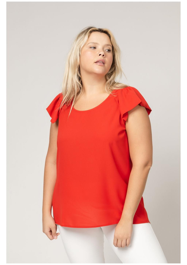 Blusa lisa detalle manga