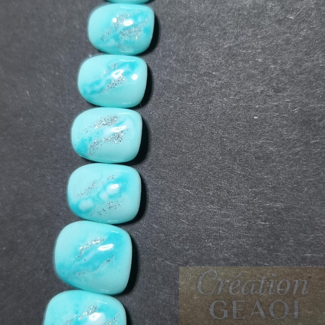 Abstrait lagon little carré xs créer à la commande délai de 7 jours Ouvrable