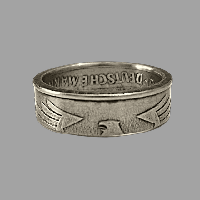 German Five Mark 1977 Coin Ring      