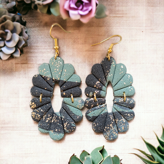 Boucles d&#039;oreilles en argile polymère 