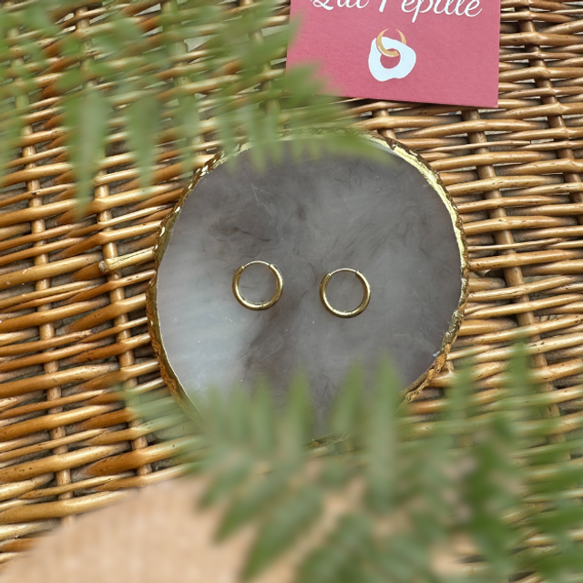 Créoles dorées - Rondes 14 mm