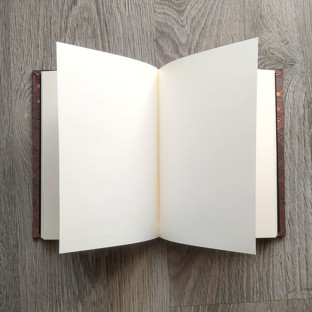 Carnet Lokta cuivré Vagues