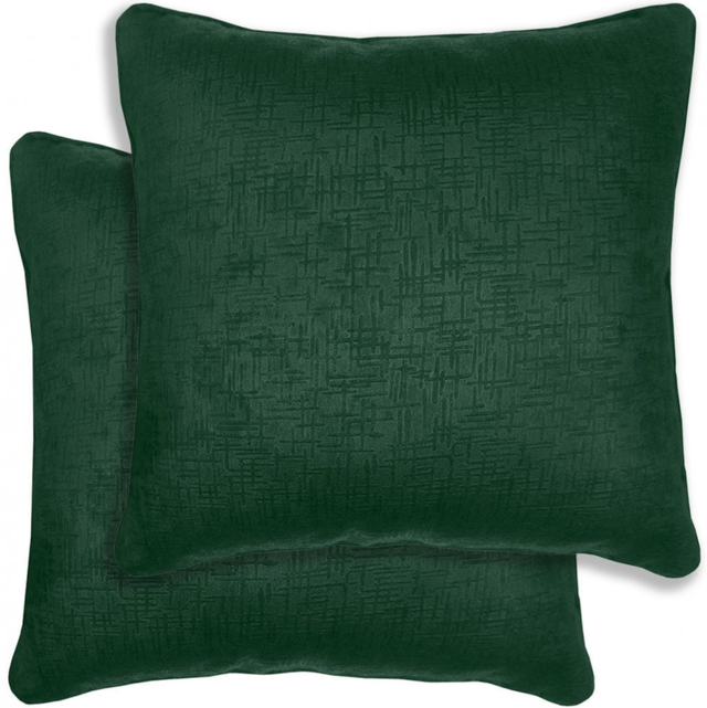 Enhanced Living Pair of Vogue Green Cushion Covers - Cases Only