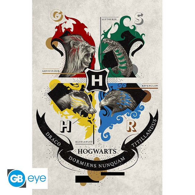 Poster du blason de Poudlard - Harry Potter
