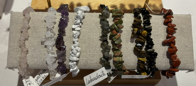 Bracelet Lithotherapie sur fils élastique 