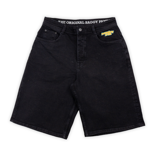 Xtra monster denim Shorts - washed black - homeboy