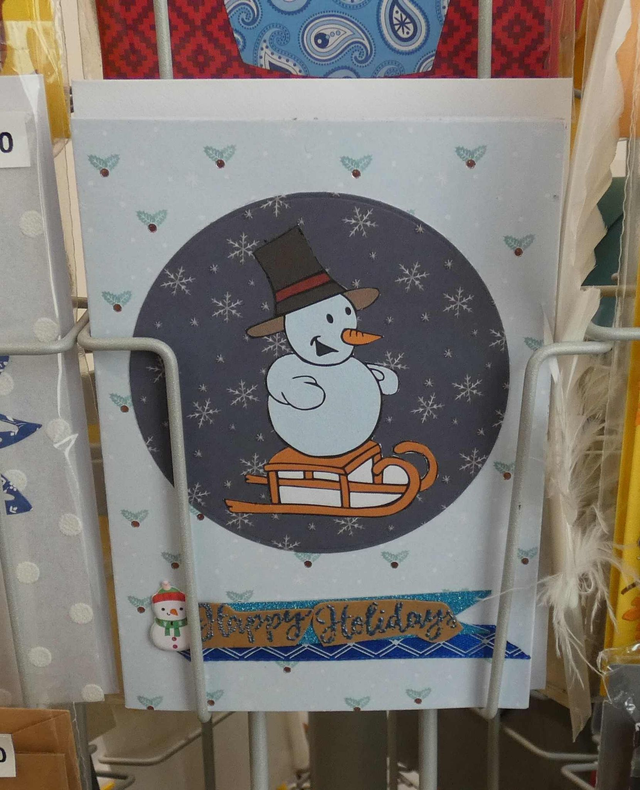 Le bonhomme de neige des vacances