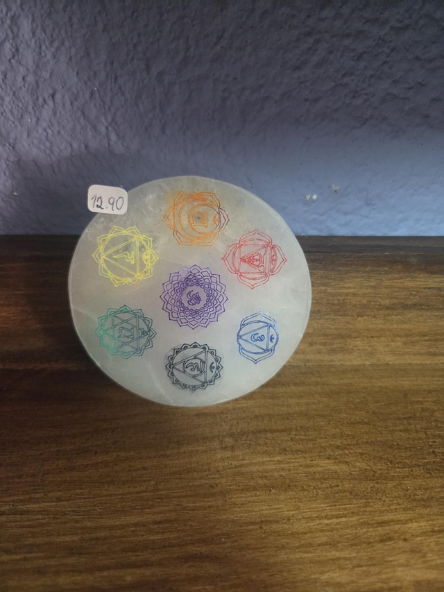 Selenita base 7 chackras