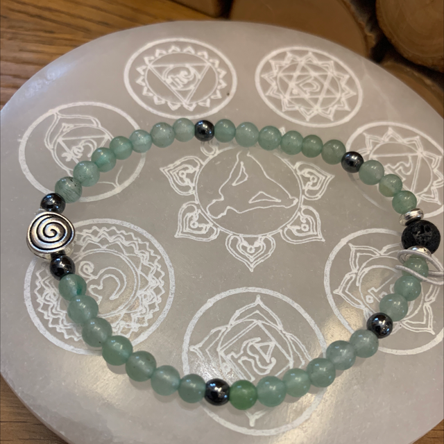 Aventurine &amp; Hématite 