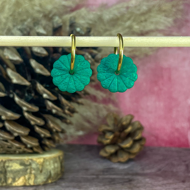 Dahlia - vert impérial (sans créoles)