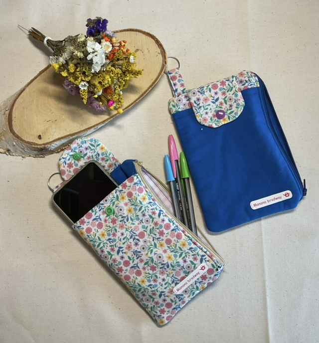 Combo porte-monnaie, porte-téléphone 