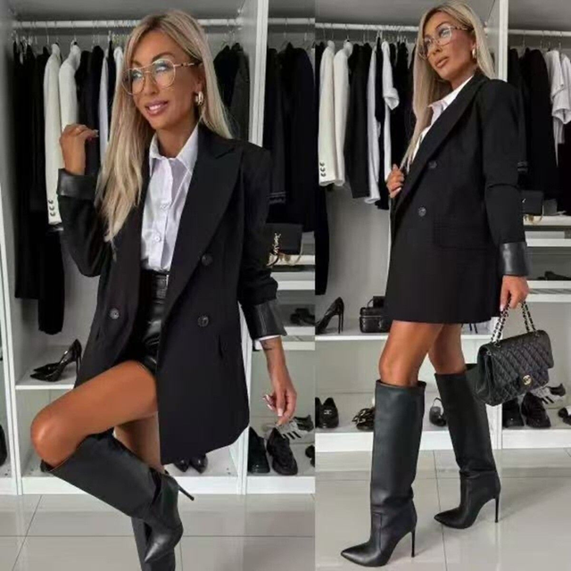 Blazer croisé noir