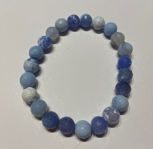 Natural gemstone Elasticated bracelet
