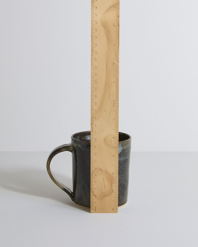 A single mug in blue mist