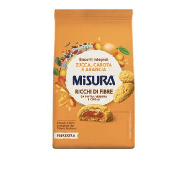 Misura - Naranccsal, sütőtökkel és sárgarépával töltött puha sütemény 260g