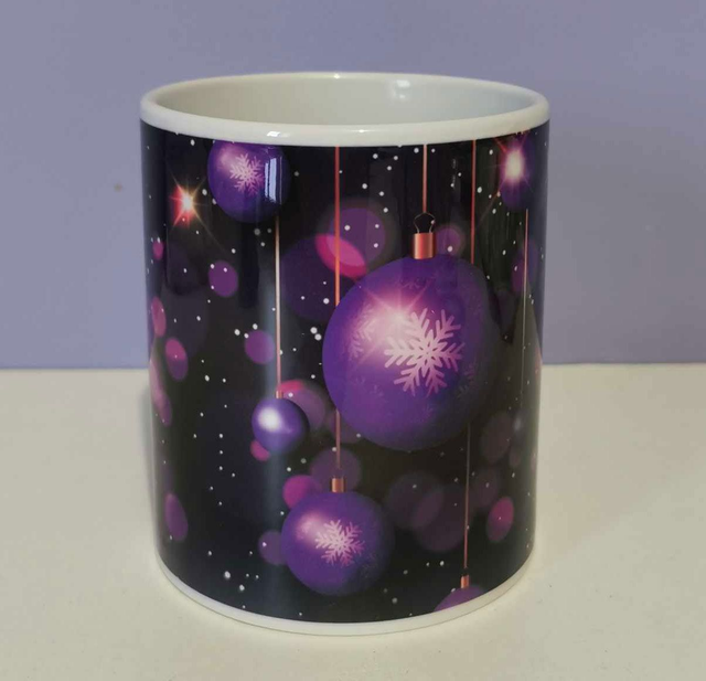 Mug &quot;boules de noël&quot;