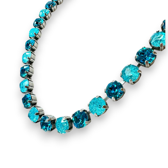Collier DEVA KLASSIK BIG Aqua ICE Mix, Türkis