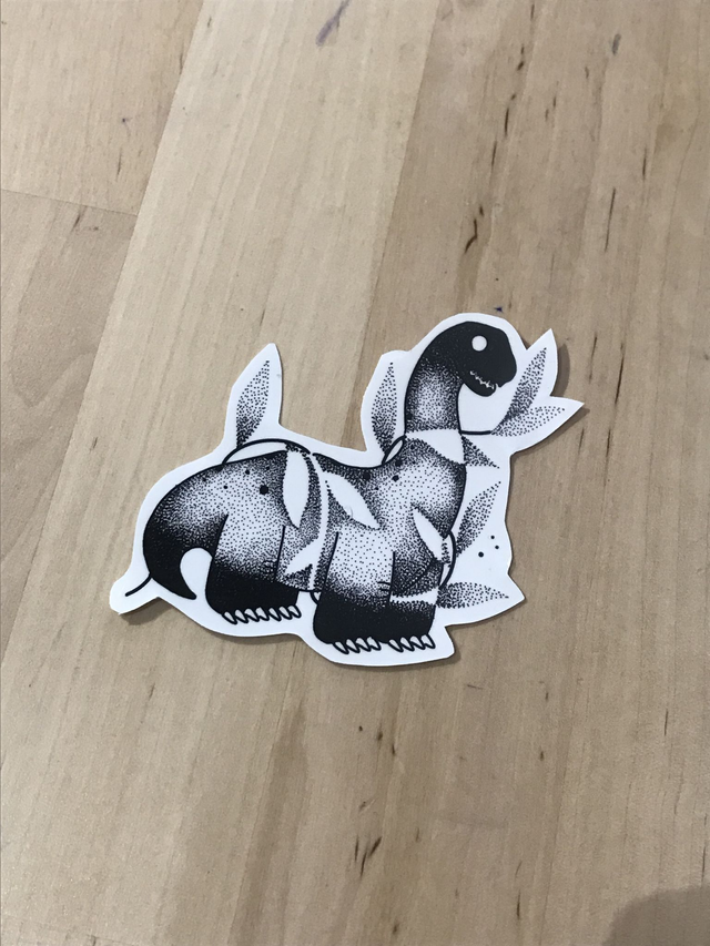 Tatouage éphémère dino