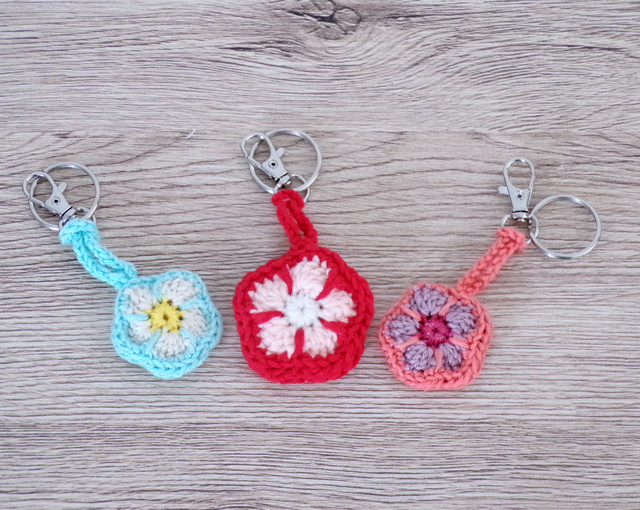 Porte clef fleur