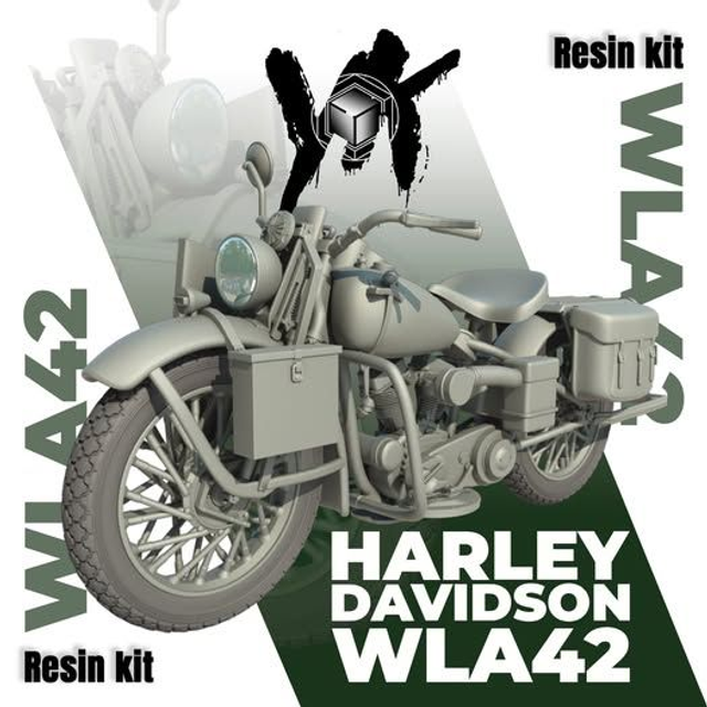 YK 3D Home - Harley Davidson WLA - (1/32, 1/35, 1/48/, 1/72 and 1/87)