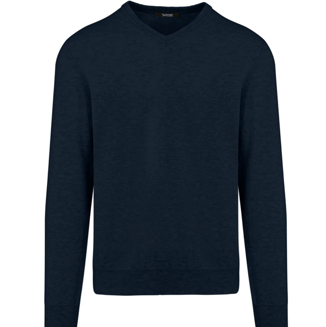 MM9399 Maglia scollo V  blu uomo Bomboogie 