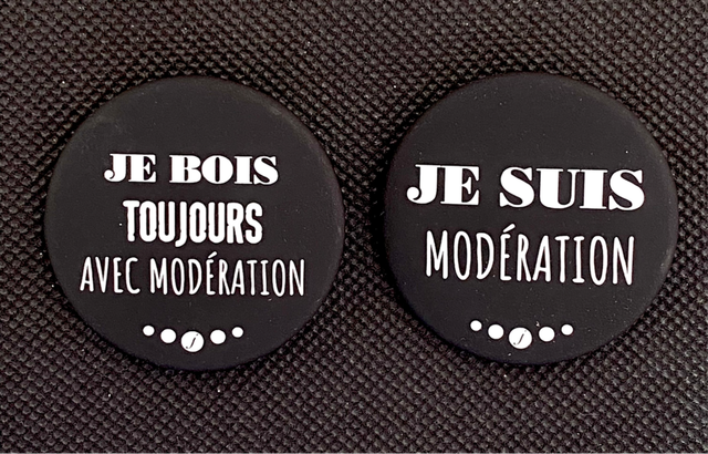 Badges Je Bois.., Je Suis..
