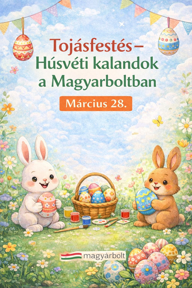 28th March - 🐣🌸 Tojásfestés – Húsvéti kalandok a Magyarboltban