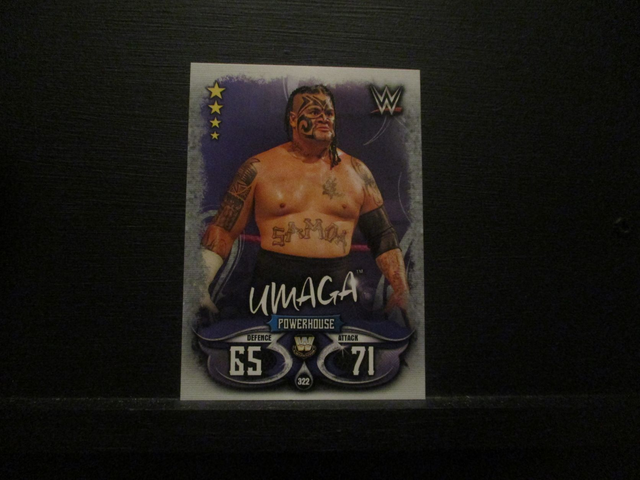 Umaga - W Legends Slam Attax Live Original Trading Card #322