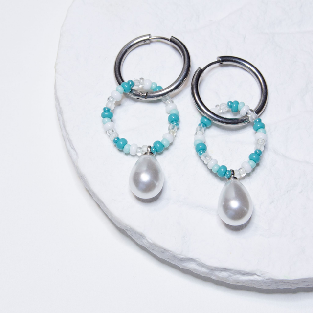 Pearls & Beads (modra)