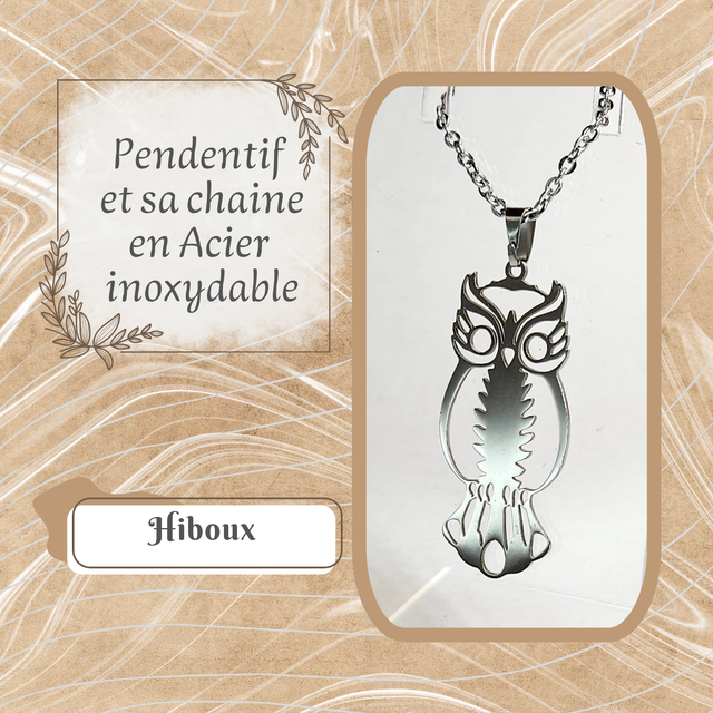 Pendentif XL - Hiboux 
