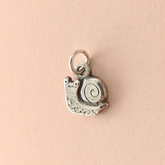 Quirky Snail Necklace  - Sterling Silver Slug Charm