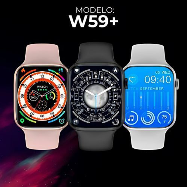 W59+ - Amoled 47mm Tradicional Microwear. Modelo com Função 2 Gestos