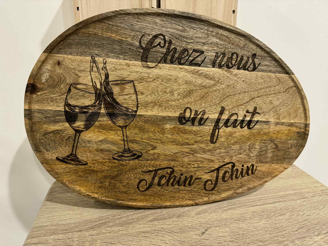 PLATEAU DECORATIF OVALE MANGUIER