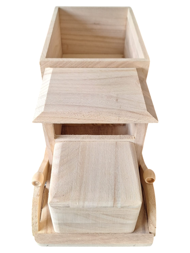 Houten Bierwagen – excl. flesjes, ruimte voor 6 stuks