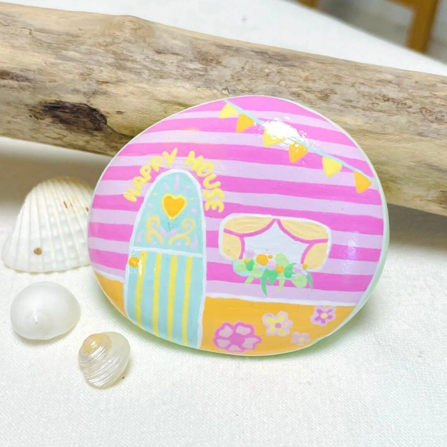 Caravane hippie Rose