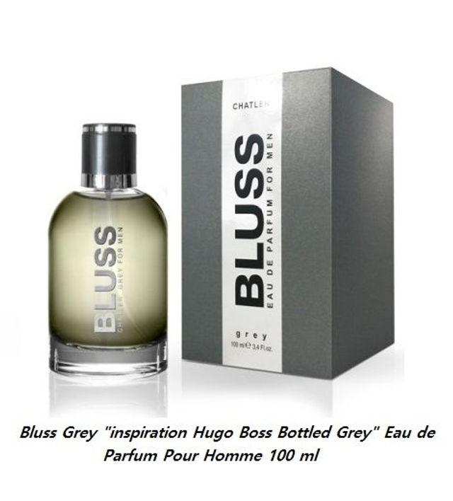  Bluss Grey " inspiration Hugo Boss Bottled Grey " Eau de Parfum Pour Homme 100 ml