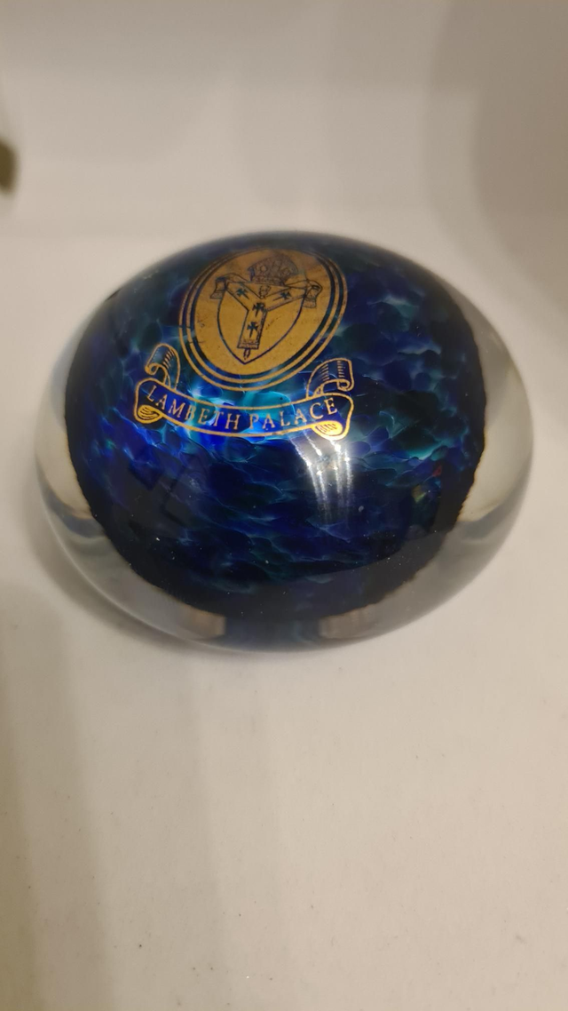Langham glass paperweight 