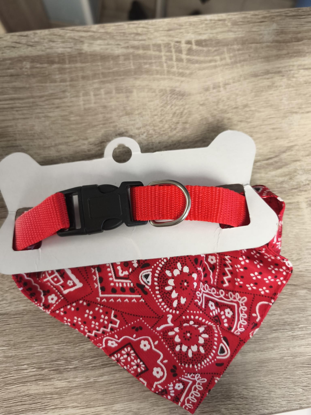 Collier bandana Tl rouge