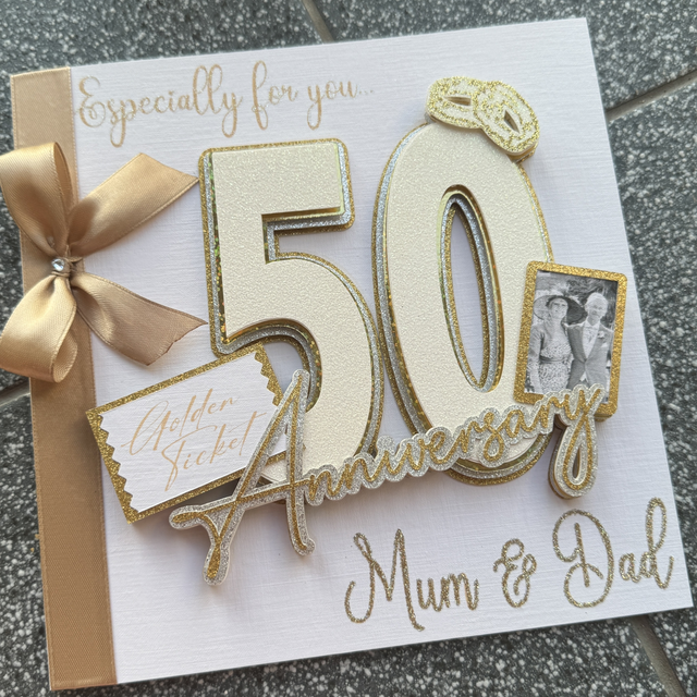 3D Glitter Card 8x8" 