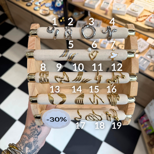 Bagues réglables acier inoxydable - Modèle au choix